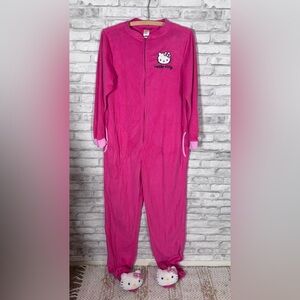 Hello Kitty Fuchsia Footed Pajama Onesie